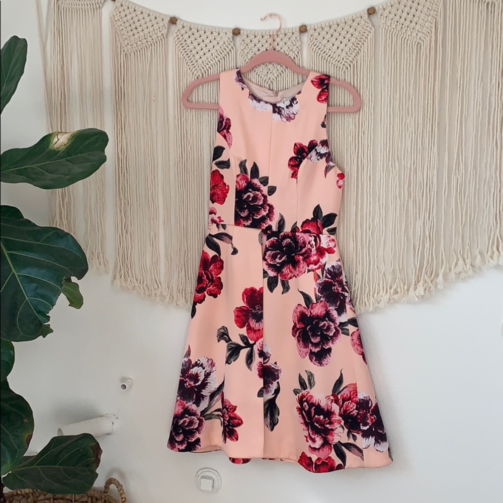 Keepsake | Pink Floral Cocktail Dress